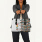 Historically Black Colleges Universities HBCU Leather Bag Pan African Colors Tribal Pattern Typography