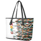 Historically Black Colleges Universities HBCU Leather Tote Bag Pan African Colors Tribal Pattern Typography