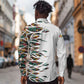 Historically Black Colleges Universities HBCU Long Sleeve Button Shirt Pan African Colors Tribal Pattern Typography