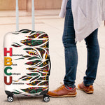 Historically Black Colleges Universities HBCU Luggage Cover Pan African Colors Tribal Pattern Typography