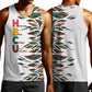 Historically Black Colleges Universities HBCU Men Tank Top Pan African Colors Tribal Pattern Typography