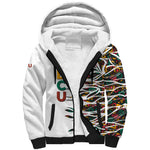 Historically Black Colleges Universities HBCU Sherpa Hoodie Pan African Colors Tribal Pattern Typography