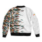 Historically Black Colleges Universities HBCU Sleeve Zip Bomber Jacket Pan African Colors Tribal Pattern Typography