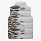 Historically Black Colleges Universities HBCU Sleeveless Puffer Jacket Pan African Colors Tribal Pattern Typography