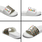 Historically Black Colleges Universities HBCU Slide Sandals Pan African Colors Tribal Pattern Typography