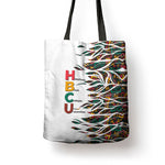 Historically Black Colleges Universities HBCU Tote Bag Pan African Colors Tribal Pattern Typography