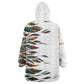 Historically Black Colleges Universities HBCU Wearable Blanket Hoodie Pan African Colors Tribal Pattern Typography