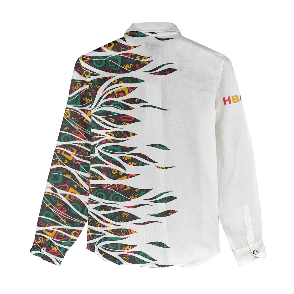 Historically Black Colleges Universities HBCU Women Casual Shirt Pan African Colors Tribal Pattern Typography