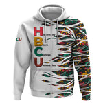Historically Black Colleges Universities HBCU Zip Hoodie Pan African Colors Tribal Pattern Typography