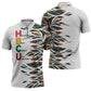 Historically Black Colleges Universities HBCU Zipper Polo Shirt Pan African Colors Tribal Pattern Typography
