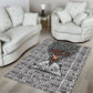 HBCU Black History Legacy Area Rug Word Cloud African Shield Knowledge Book