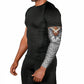 HBCU Black History Legacy Arm Sleeves Word Cloud African Shield Knowledge Book