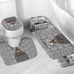 HBCU Black History Legacy Bathroom Set Word Cloud African Shield Knowledge Book