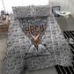 HBCU Black History Legacy Bedding Set Word Cloud African Shield Knowledge Book