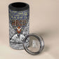 HBCU Black History Legacy 4 in 1 Can Cooler Tumbler Word Cloud African Shield Knowledge Book