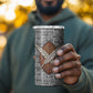 HBCU Black History Legacy 4 in 1 Can Cooler Tumbler Word Cloud African Shield Knowledge Book