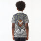 HBCU Black History Legacy Kid Polo Shirt Word Cloud African Shield Knowledge Book