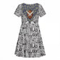 HBCU Black History Legacy Kid Short Sleeve Dress Word Cloud African Shield Knowledge Book