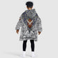 HBCU Black History Legacy Kid Wearable Blanket Hoodie Word Cloud African Shield Knowledge Book