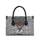 HBCU Black History Legacy Leather Bag Word Cloud African Shield Knowledge Book