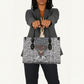 HBCU Black History Legacy Leather Bag Word Cloud African Shield Knowledge Book