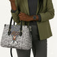 HBCU Black History Legacy Leather Bag Word Cloud African Shield Knowledge Book