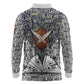 HBCU Black History Legacy Long Sleeve Polo Shirt Word Cloud African Shield Knowledge Book
