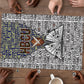 HBCU Black History Legacy Puzzle Word Cloud African Shield Knowledge Book
