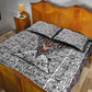 HBCU Black History Legacy Quilt Bed Set Word Cloud African Shield Knowledge Book