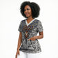 HBCU Black History Legacy Scrub Top Word Cloud African Shield Knowledge Book