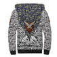 HBCU Black History Legacy Sherpa Hoodie Word Cloud African Shield Knowledge Book