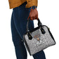 HBCU Black History Legacy Shoulder Handbag Word Cloud African Shield Knowledge Book