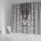 HBCU Black History Legacy Shower Curtain Word Cloud African Shield Knowledge Book