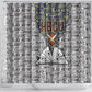 HBCU Black History Legacy Shower Curtain Word Cloud African Shield Knowledge Book