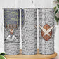 HBCU Black History Legacy Skinny Tumbler Word Cloud African Shield Knowledge Book