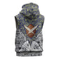 HBCU Black History Legacy Sleeveless Hoodie Word Cloud African Shield Knowledge Book