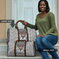 HBCU Black History Legacy Travel Bag Word Cloud African Shield Knowledge Book