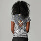 HBCU Black History Legacy Women V-Neck T-Shirt Word Cloud African Shield Knowledge Book