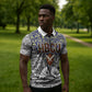 HBCU Black History Legacy Zipper Polo Shirt Word Cloud African Shield Knowledge Book