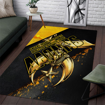 Nobles Shriners Pharaoh Area Rug Egyptian Pharaoh King Tut Art With Gold Scimitar Emblem