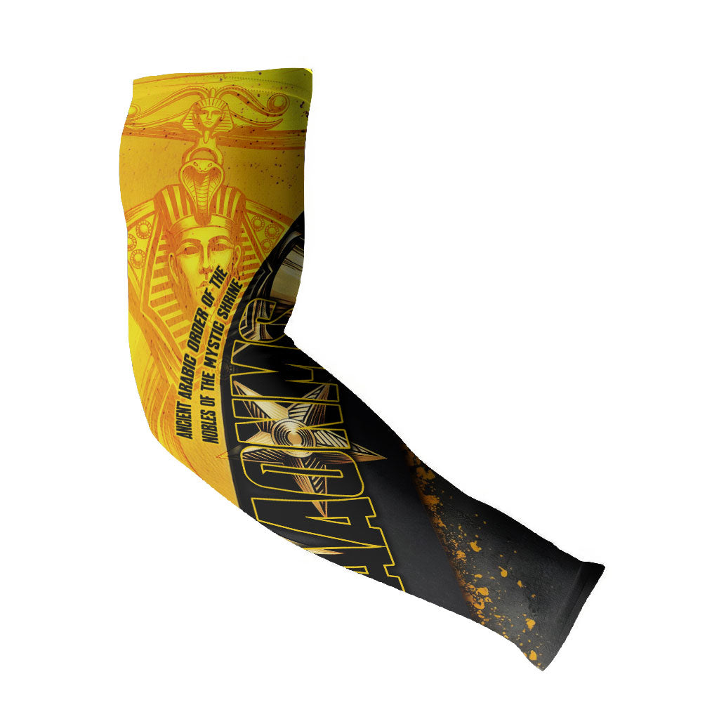 Nobles Shriners Pharaoh Arm Sleeves Egyptian Pharaoh King Tut Art With Gold Scimitar Emblem