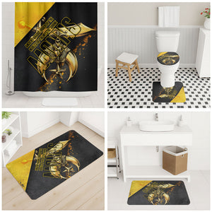 Nobles Shriners Pharaoh Bathroom Set Egyptian Pharaoh King Tut Art With Gold Scimitar Emblem