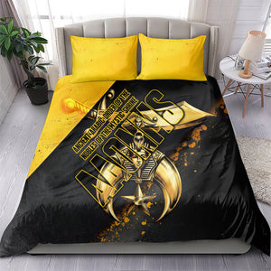 Nobles Shriners Pharaoh Bedding Set Egyptian Pharaoh King Tut Art With Gold Scimitar Emblem