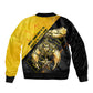 Nobles Shriners Pharaoh Bomber Jacket Egyptian Pharaoh King Tut Art With Gold Scimitar Emblem