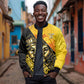 Nobles Shriners Pharaoh Bomber Jacket Egyptian Pharaoh King Tut Art With Gold Scimitar Emblem