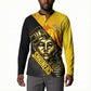 Nobles Shriners Pharaoh Button Sweatshirt Egyptian Pharaoh King Tut Art With Gold Scimitar Emblem