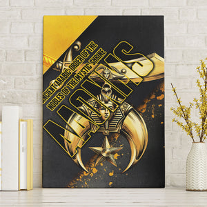 Nobles Shriners Pharaoh Canvas Wall Art Egyptian Pharaoh King Tut Art With Gold Scimitar Emblem