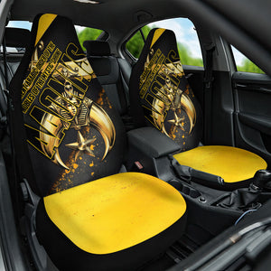 Nobles Shriners Pharaoh Car Seat Cover Egyptian Pharaoh King Tut Art With Gold Scimitar Emblem