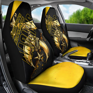 Nobles Shriners Pharaoh Car Seat Cover Egyptian Pharaoh King Tut Art With Gold Scimitar Emblem