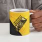 Nobles Shriners Pharaoh Ceramic Mug Egyptian Pharaoh King Tut Art With Gold Scimitar Emblem